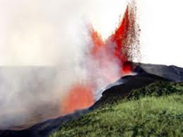 Volcano Sierra Negra Erupting