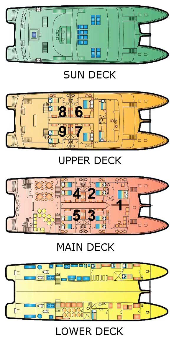 Treasure of Galapagos deck plans